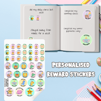 Motivational reward stickers for children