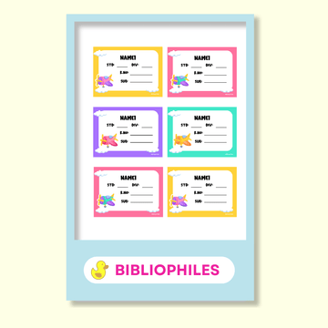 Planes Book Labels | Personalised Planes Labels - Bibliophiles