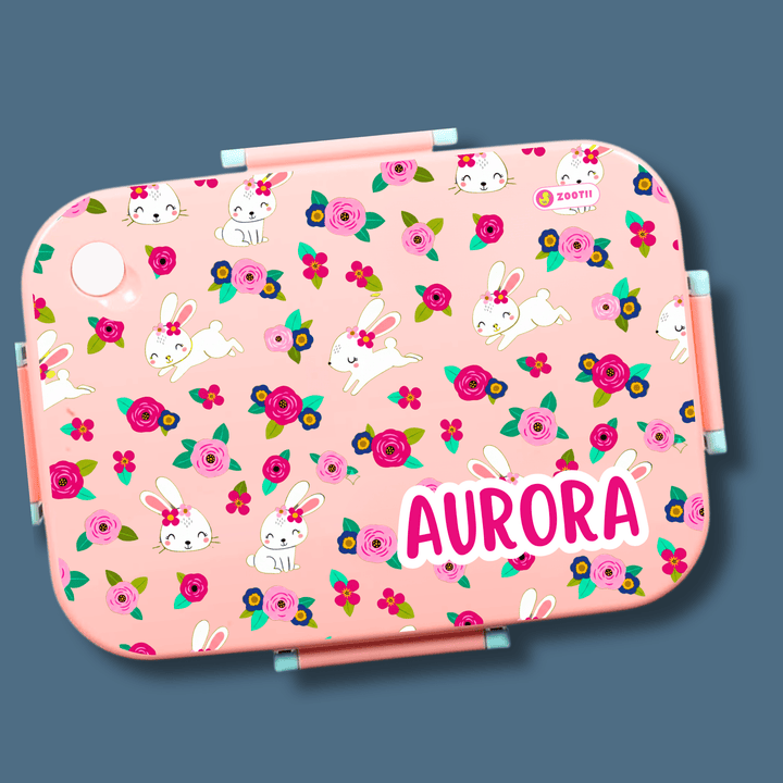 Premium Bento Lunch Box - Cute Bunny - Bibliophiles
