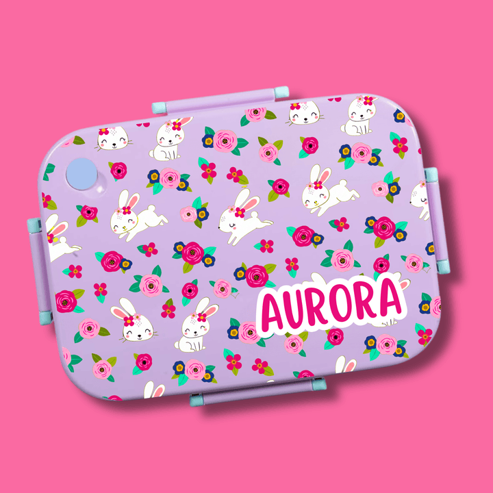 Premium Bento Lunch Box - Cute Bunny - Bibliophiles