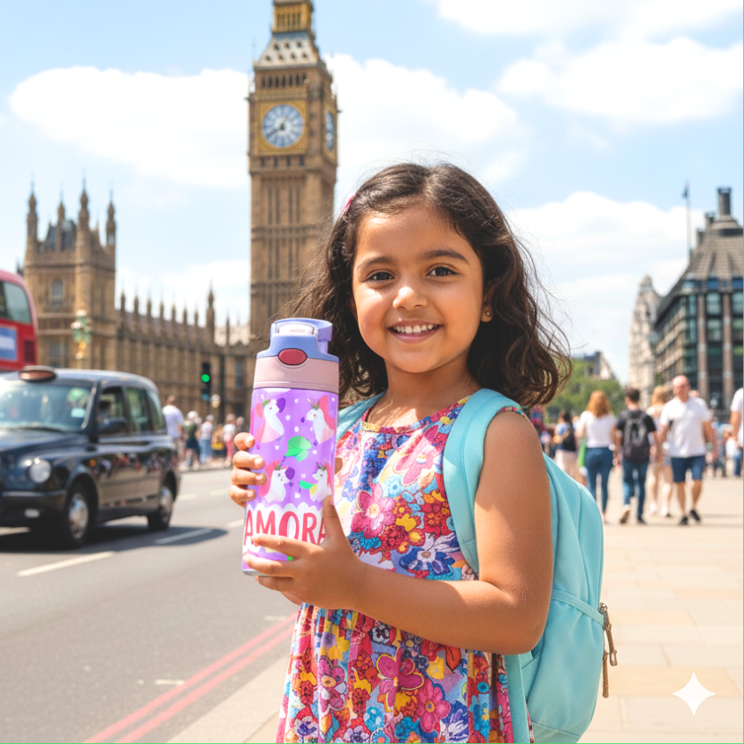 Premium Bento Lunch Box & Water Bottle - Unicorn - Bibliophiles