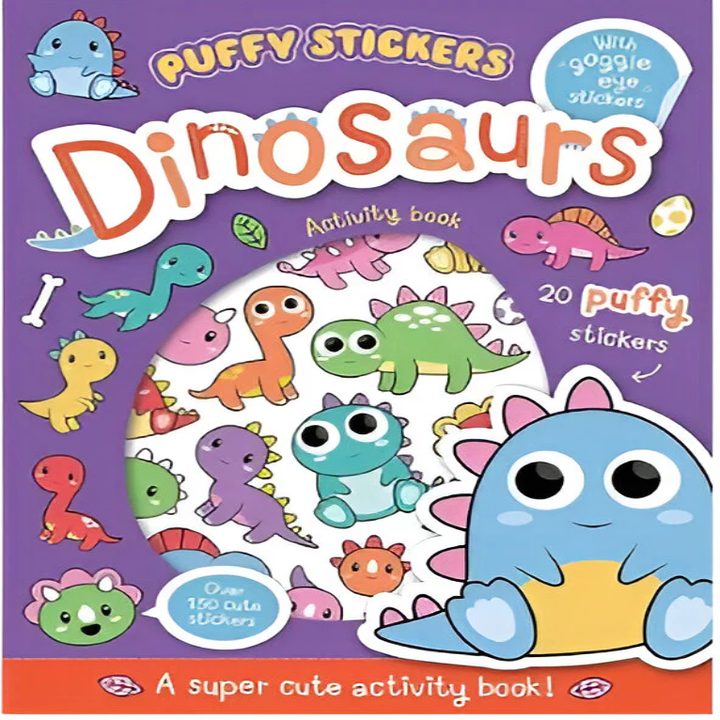 Puffy Sticker Dinosaurs (Wobbly - Eye Puffy Sticker Activity) - Bibliophiles