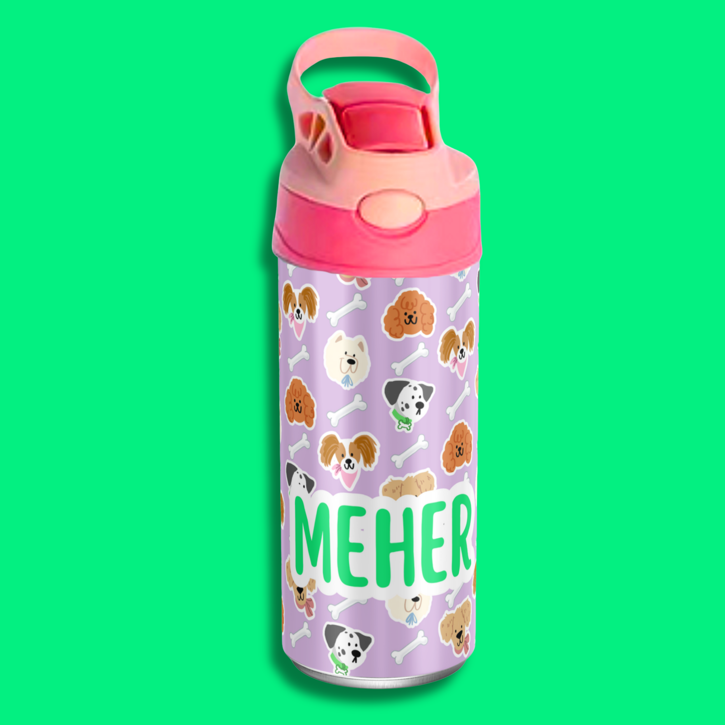 Zootii Personalised Water Bottle (Puppies)