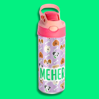 Zootii Personalised Water Bottle (Puppies)