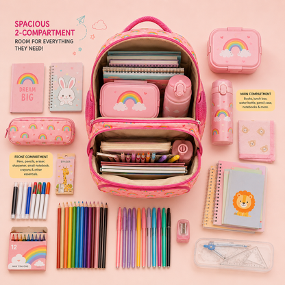 Zootii Smart Kids School Bag - Rainbow