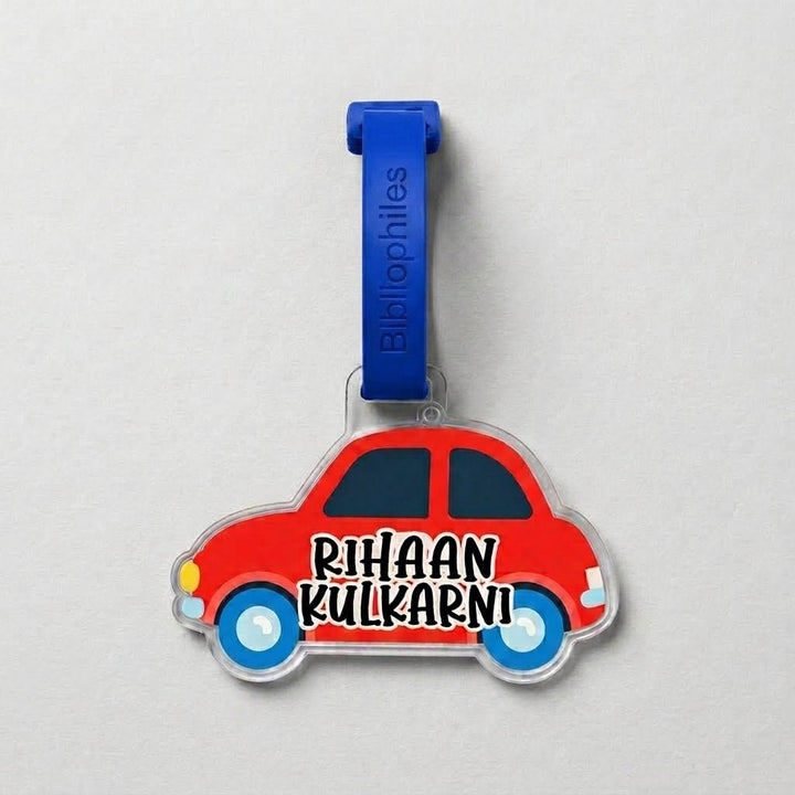 Shape Luggage Tag - Cars - Bibliophiles