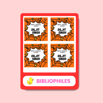 Spider Personalised Gift Tag Stickers - Bibliophiles
