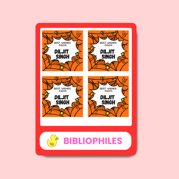 Spider Personalised Gift Tag Stickers - Bibliophiles