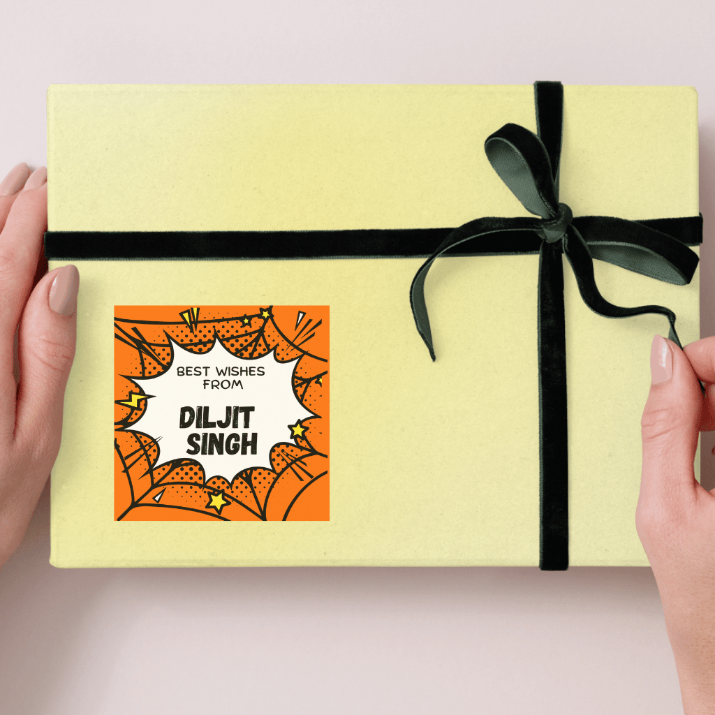 Spider Personalised Gift Tag Stickers - Bibliophiles