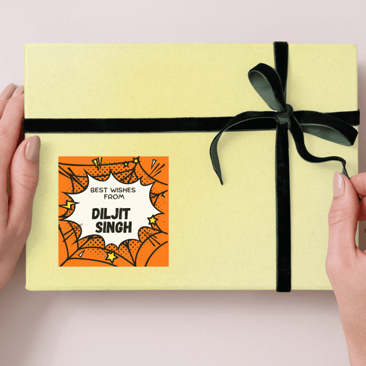Spider Personalised Gift Tag Stickers - Bibliophiles