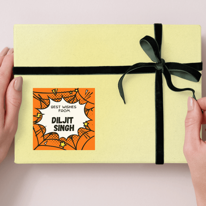 Spider Personalised Gift Tag Stickers - Bibliophiles