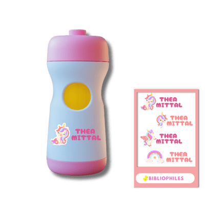 Transparent Labels - Baby Unicorn (Personalised) - Bibliophiles