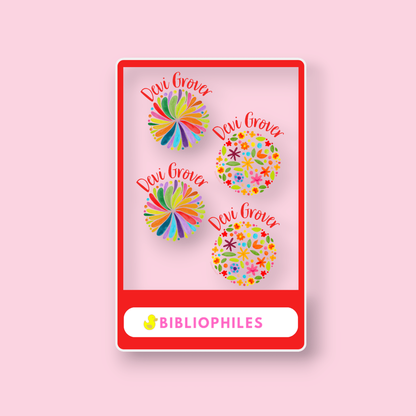Transparent Labels - Colorful (Personalised) - Bibliophiles