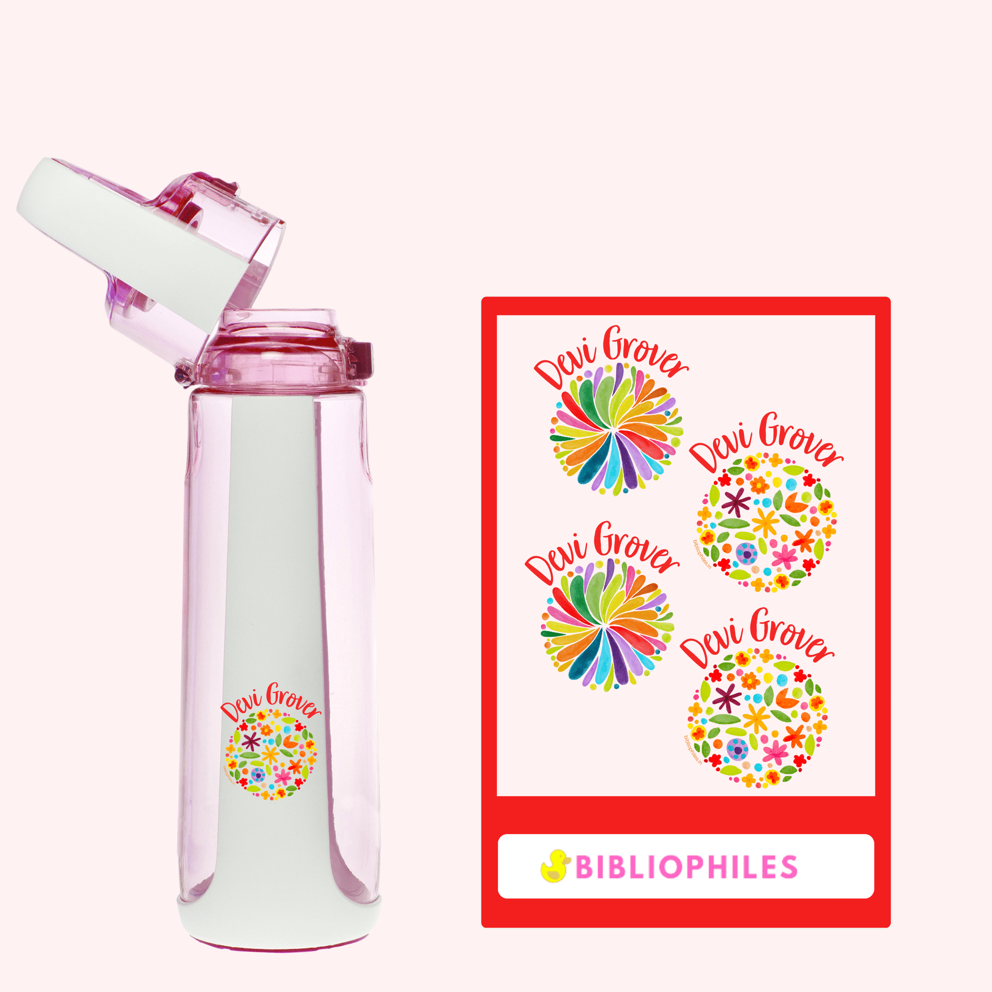 Transparent Labels - Colorful (Personalised) - Bibliophiles