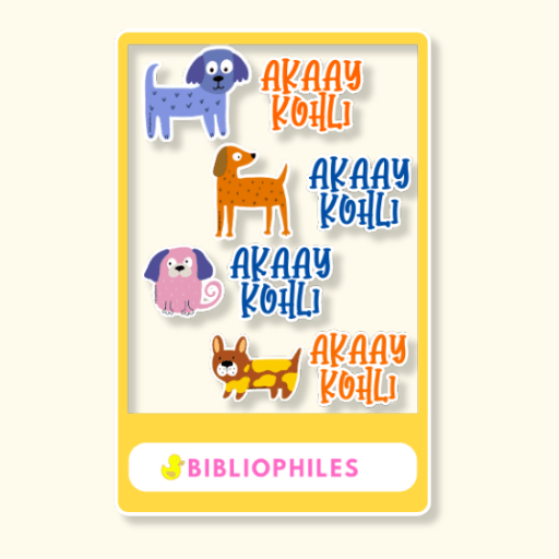 Transparent Labels - Cute Canines (Personalised) - Bibliophiles