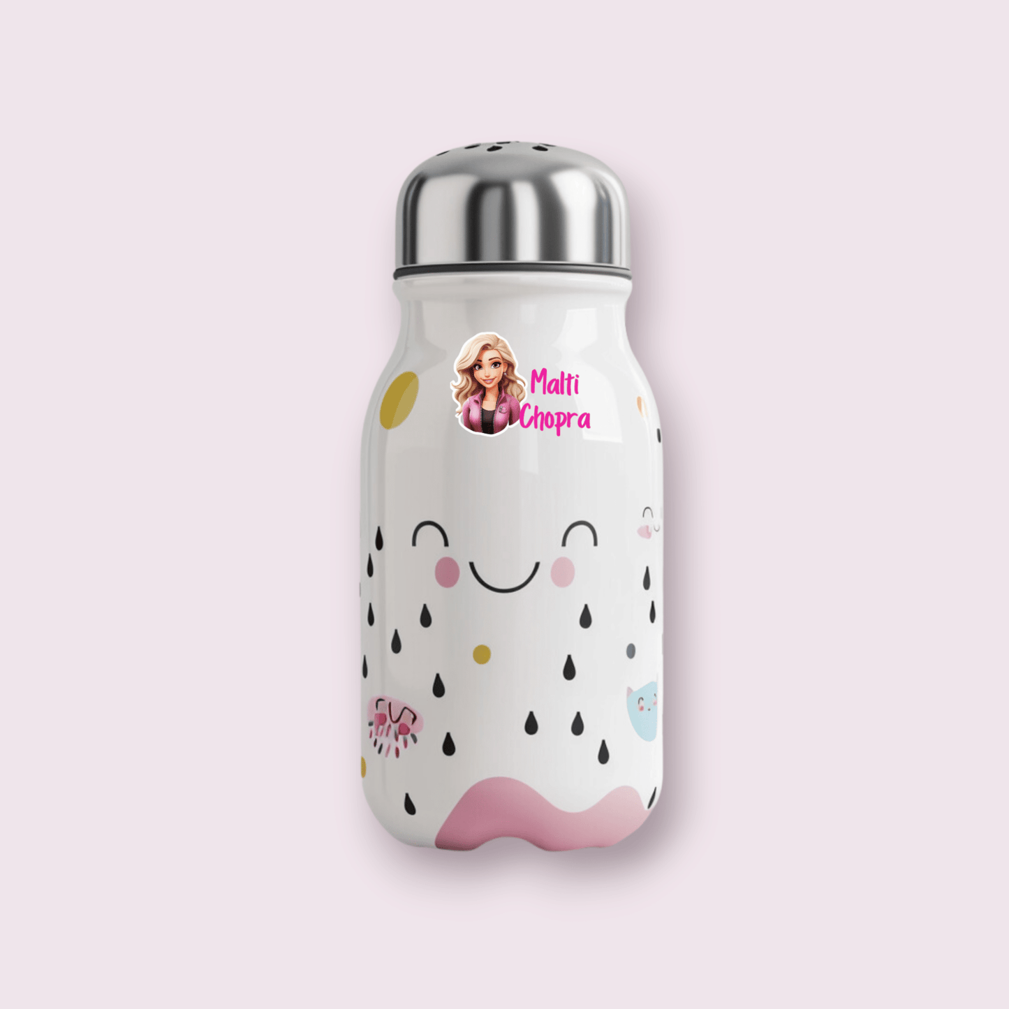 Transparent Labels - Cute Girl (Personalised) - Bibliophiles