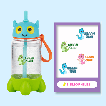Transparent Labels - Dragon (Personalised) - Bibliophiles