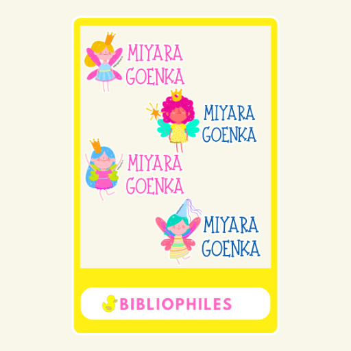 Transparent Labels - Fairy (Personalised) - Bibliophiles