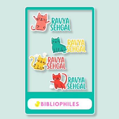 Transparent Labels - Kittens (Personalised) - Bibliophiles