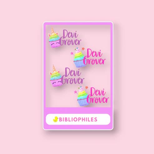 Transparent Labels - Pastries (Personalised) - Bibliophiles