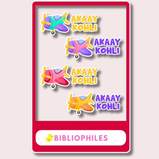 Transparent Labels - Planes (Personalised) - Bibliophiles