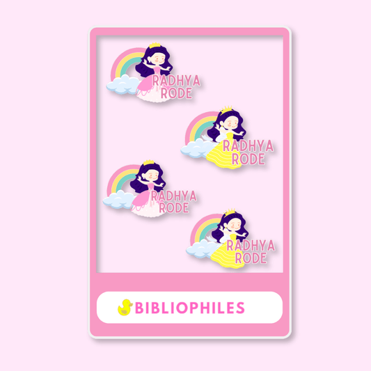 Transparent Labels - Princess (Personalised) - Bibliophiles