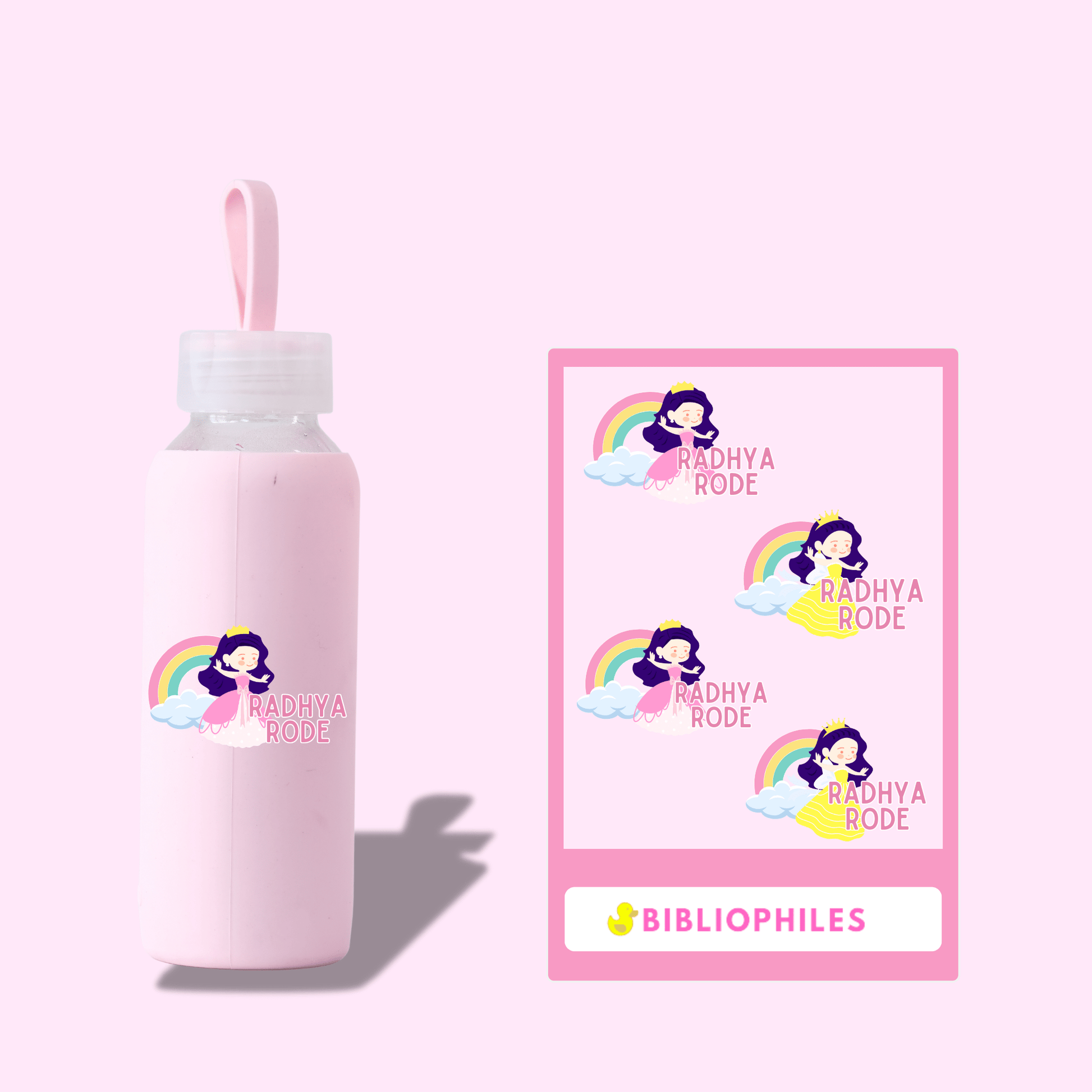 Transparent Labels - Princess (Personalised) - Bibliophiles