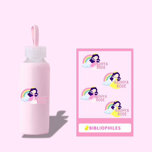 Transparent Labels - Princess (Personalised) - Bibliophiles