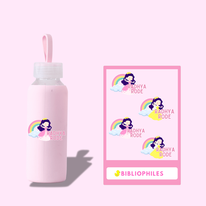 Transparent Labels - Princess (Personalised) - Bibliophiles
