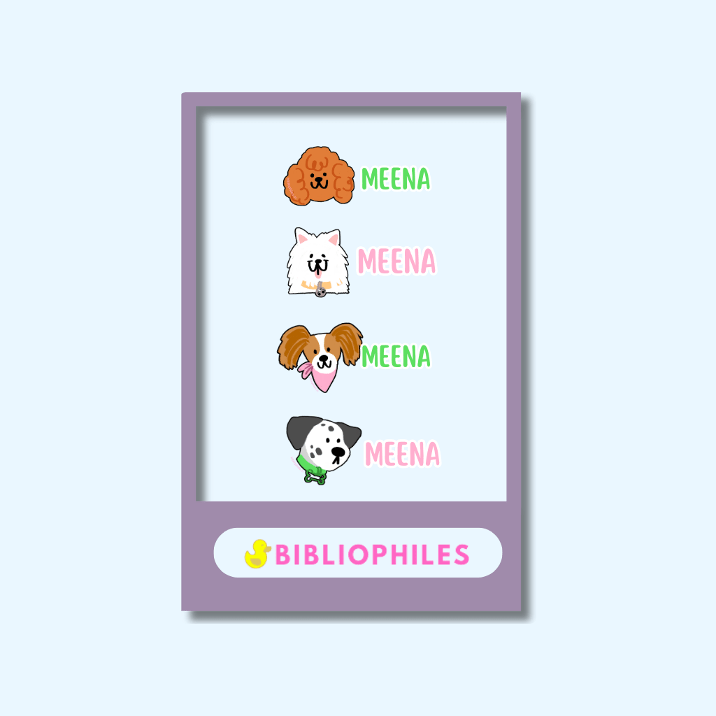 Transparent Labels - Puppies (Personalised) - Bibliophiles