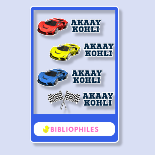 Transparent Labels - Race One (Personalised) - Bibliophiles