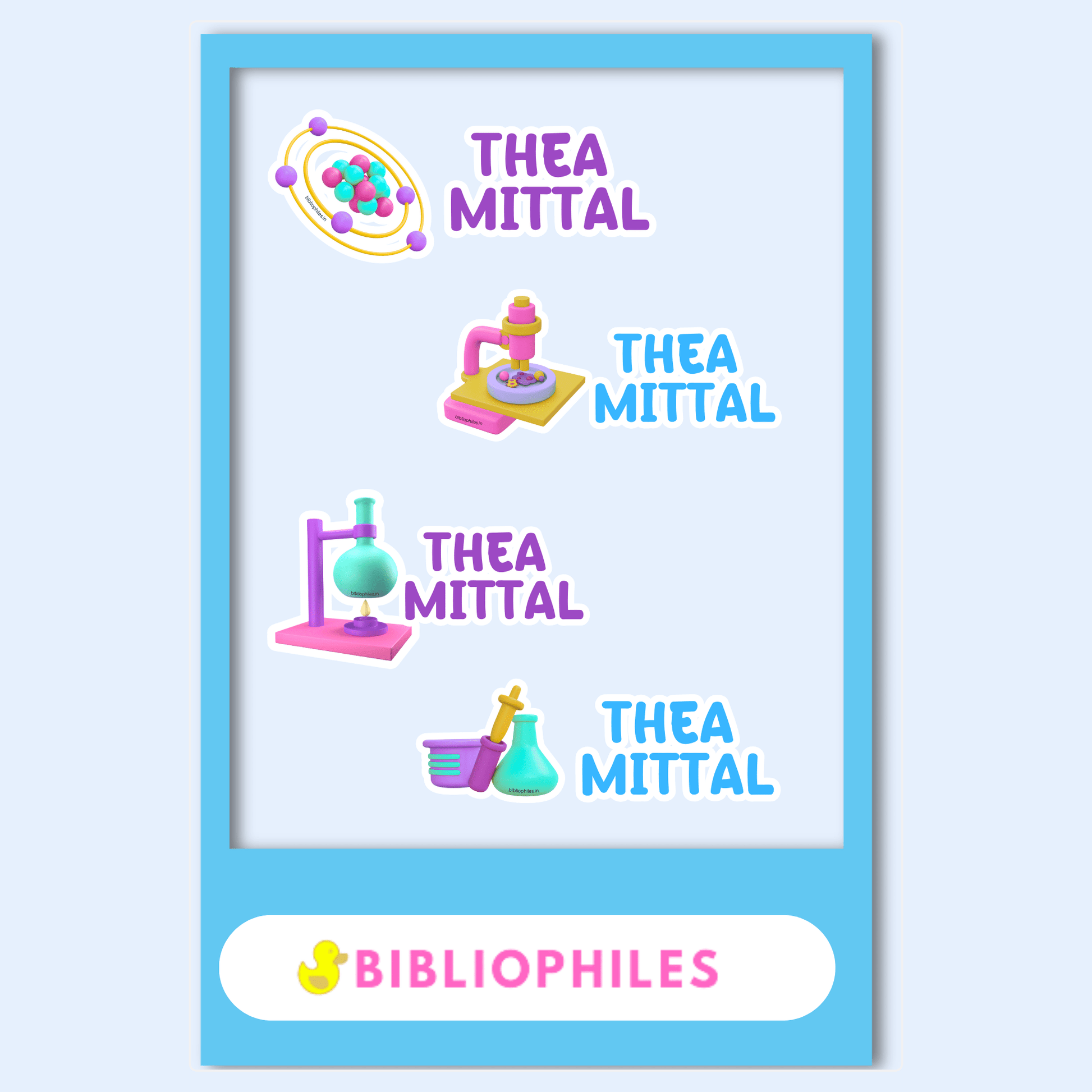 Transparent Labels - Science (Personalised) - Bibliophiles