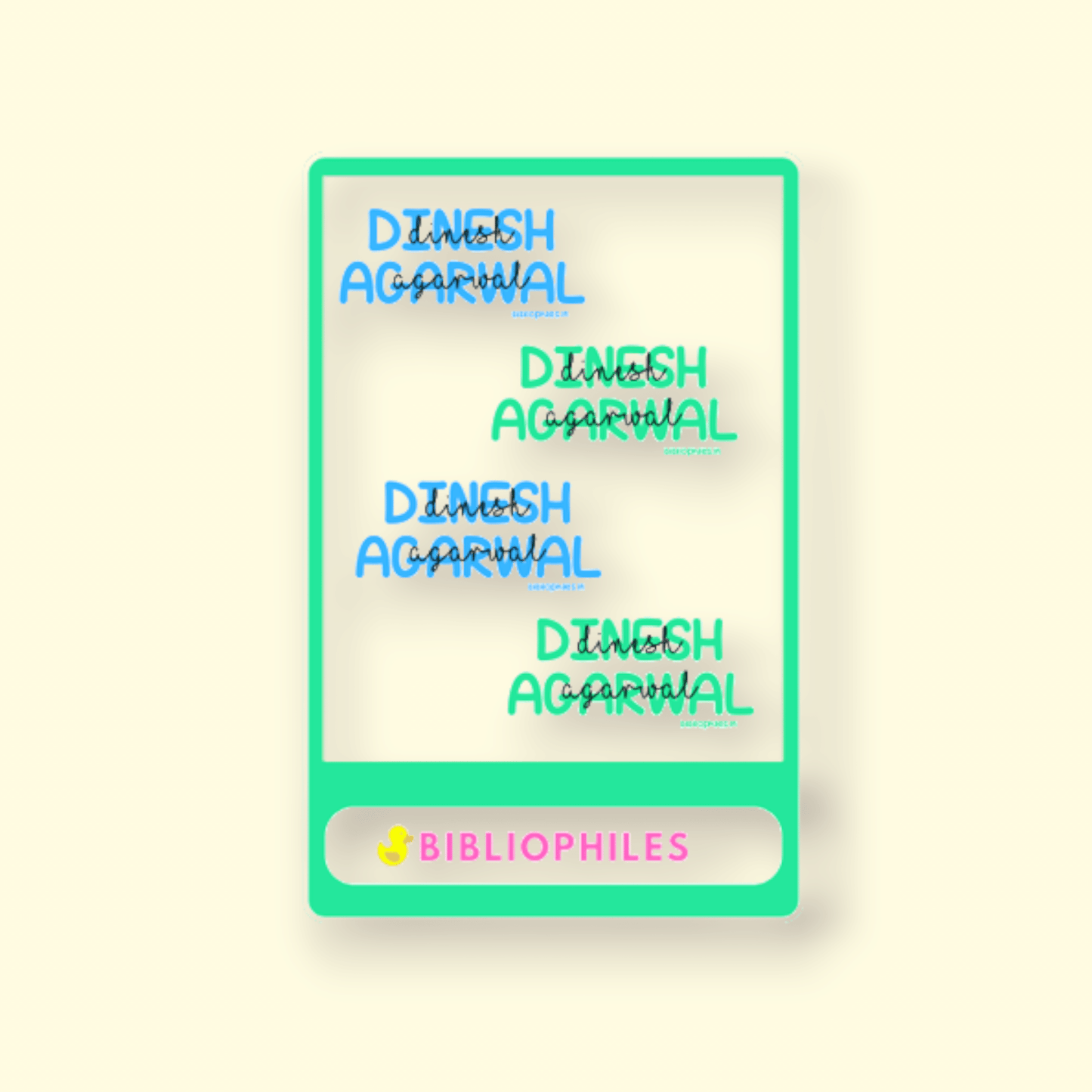 Transparent Labels - Signature (Personalised) - Bibliophiles