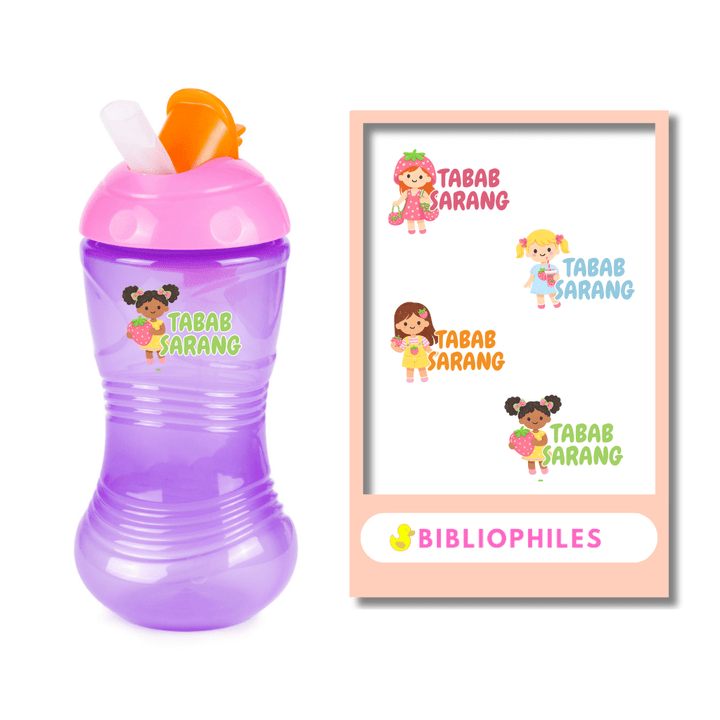 Transparent Labels - Strawberry Girls (Personalised) - Bibliophiles