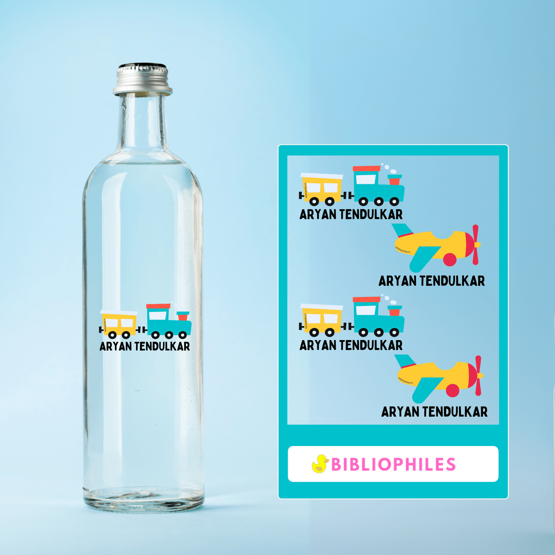 Transparent Labels - Train (Personalised) - Bibliophiles