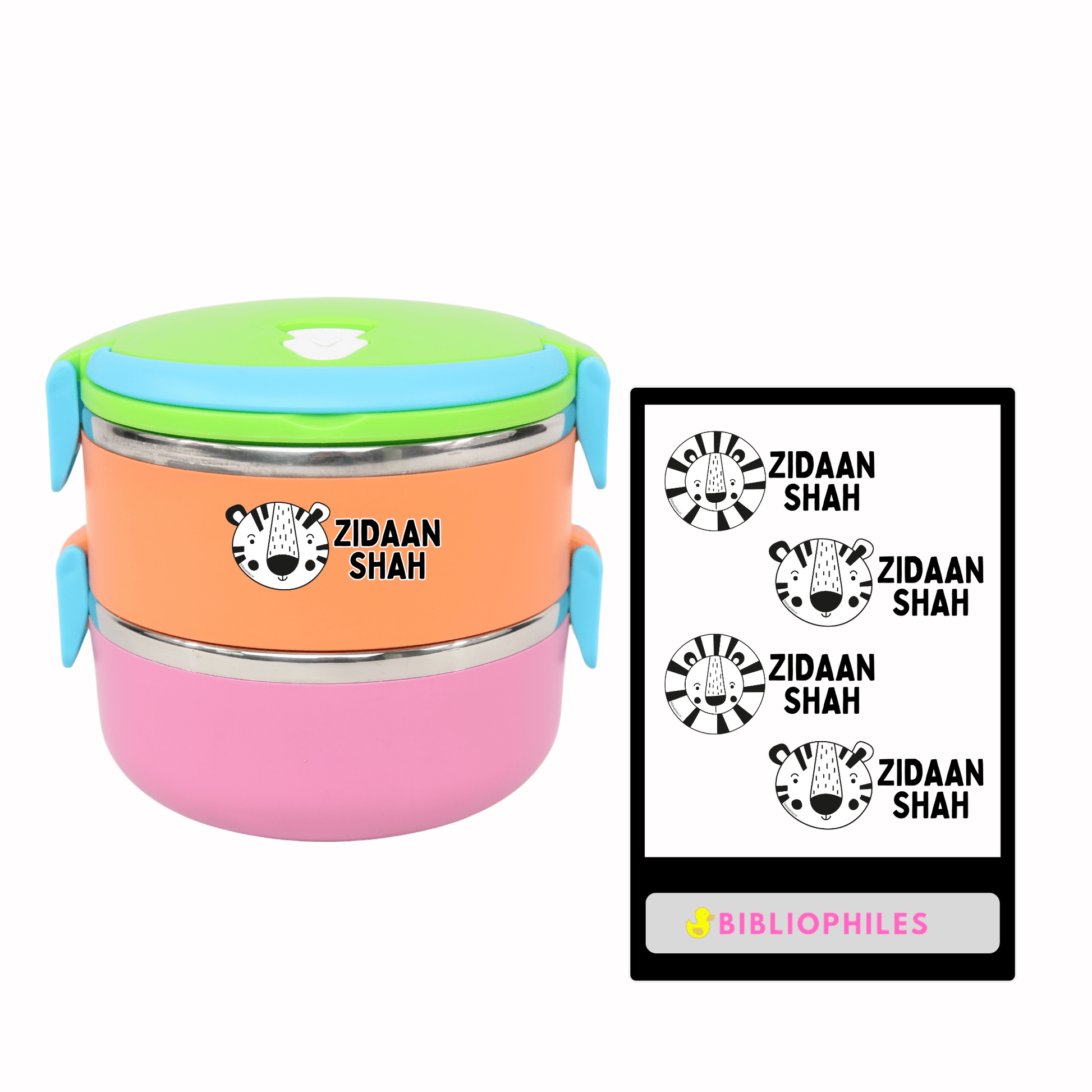 Transparent Labels - Wild BW (Personalised) - Bibliophiles