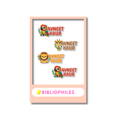 Transparent Labels - Zootii (Personalised) - Bibliophiles