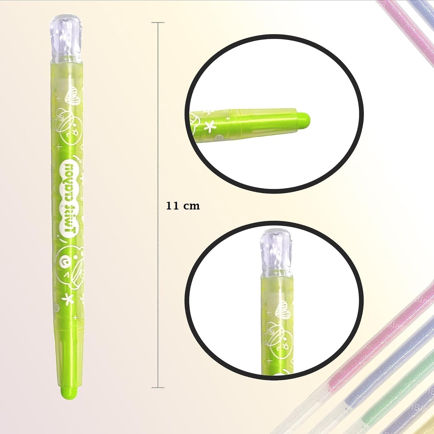 Twisty Crayons Set (12) - Bibliophiles