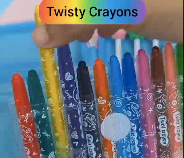 Twisty Crayons Set (12) - Bibliophiles