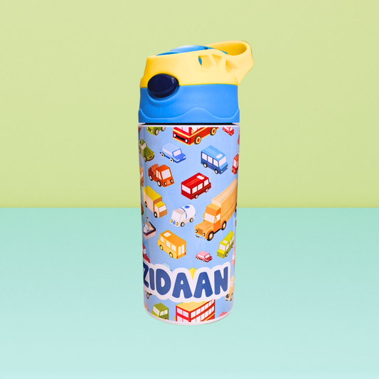 Zootii Personalised Water Bottle (Vehicles)