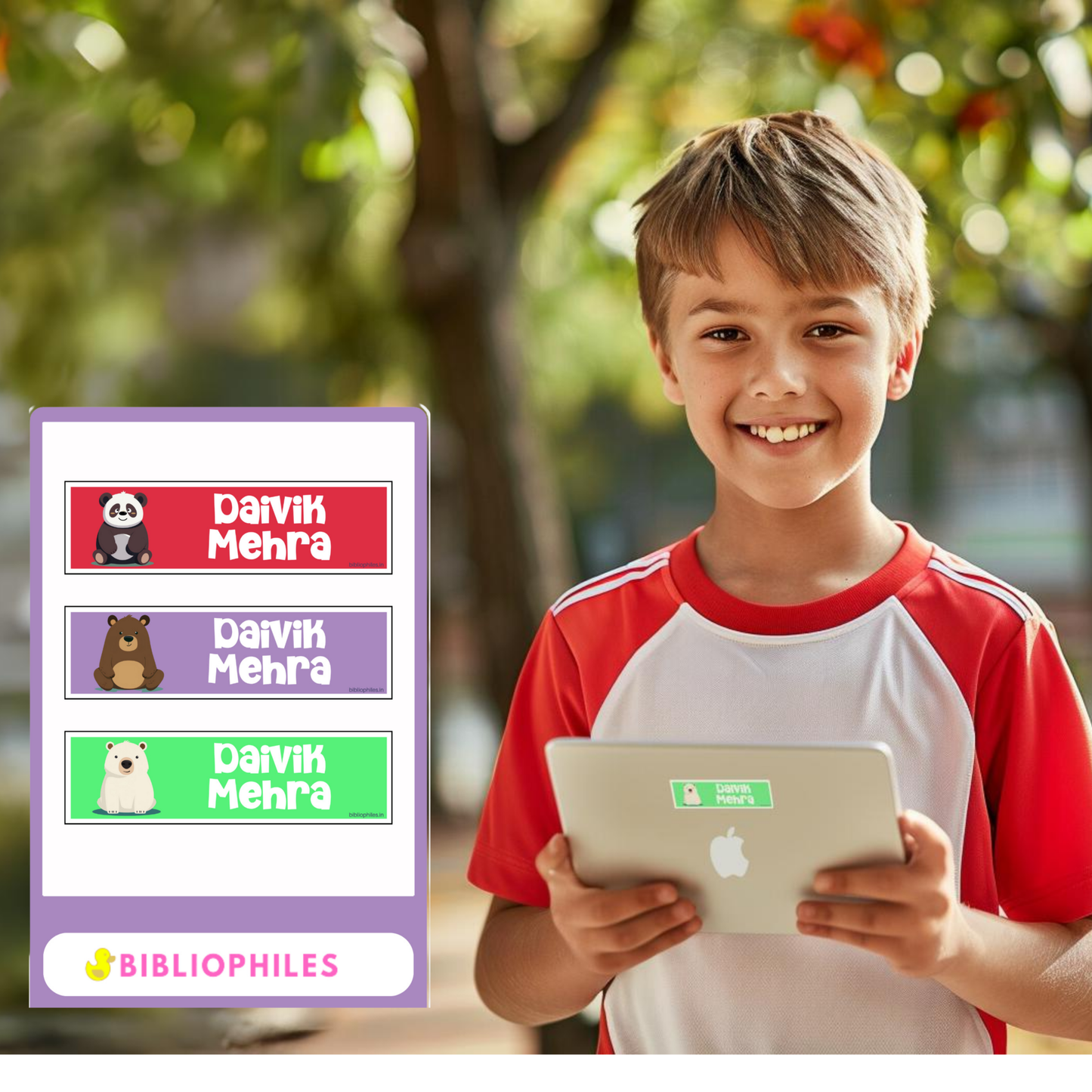 Waterproof Personalised Stickers - Bibliophiles