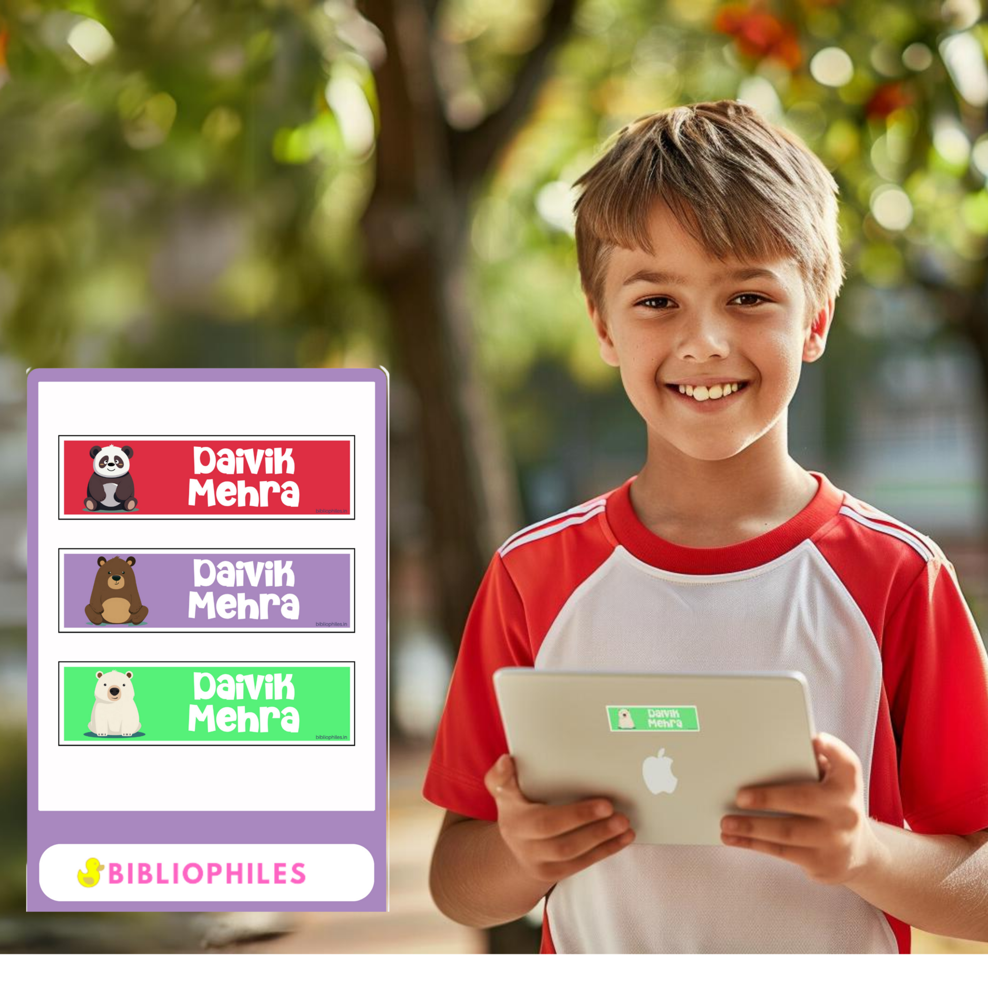 Waterproof Personalised Stickers - Bibliophiles