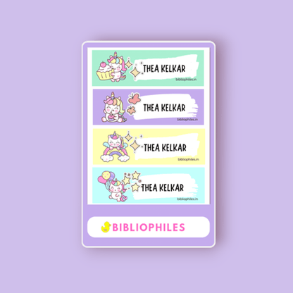 Waterproof Personalised Stickers - Bibliophiles