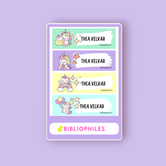 Waterproof Personalised Stickers - Bibliophiles