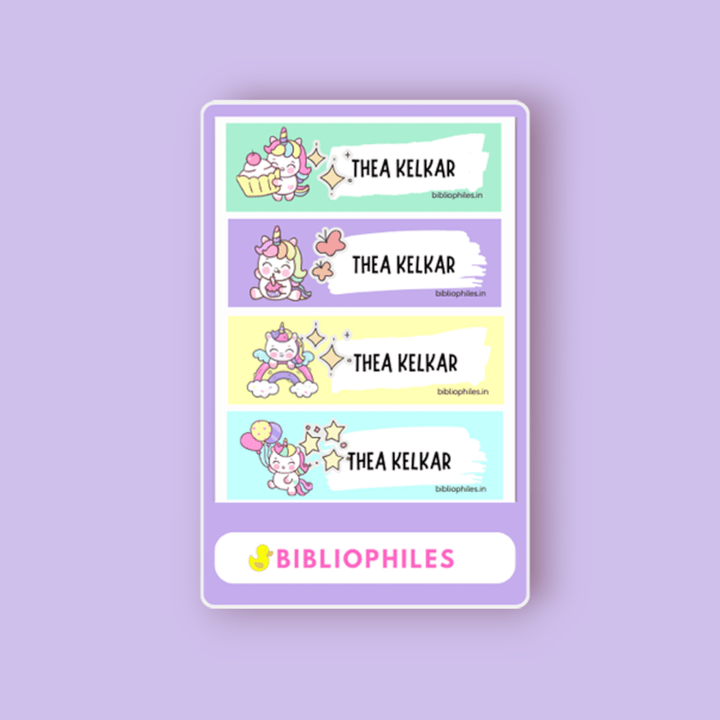 Waterproof Personalised Stickers - Bibliophiles