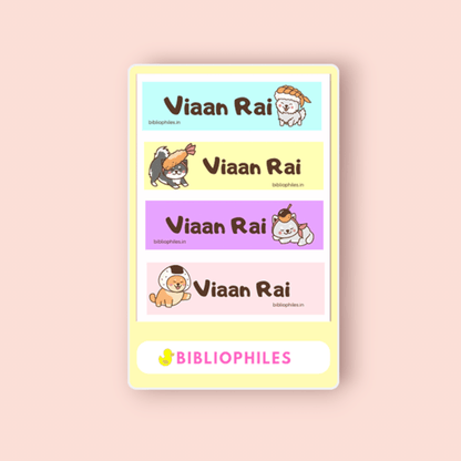 Waterproof Personalised Stickers - Bibliophiles