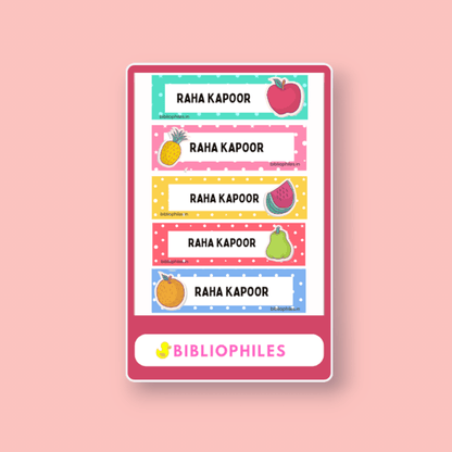 Waterproof Personalised Stickers - Bibliophiles