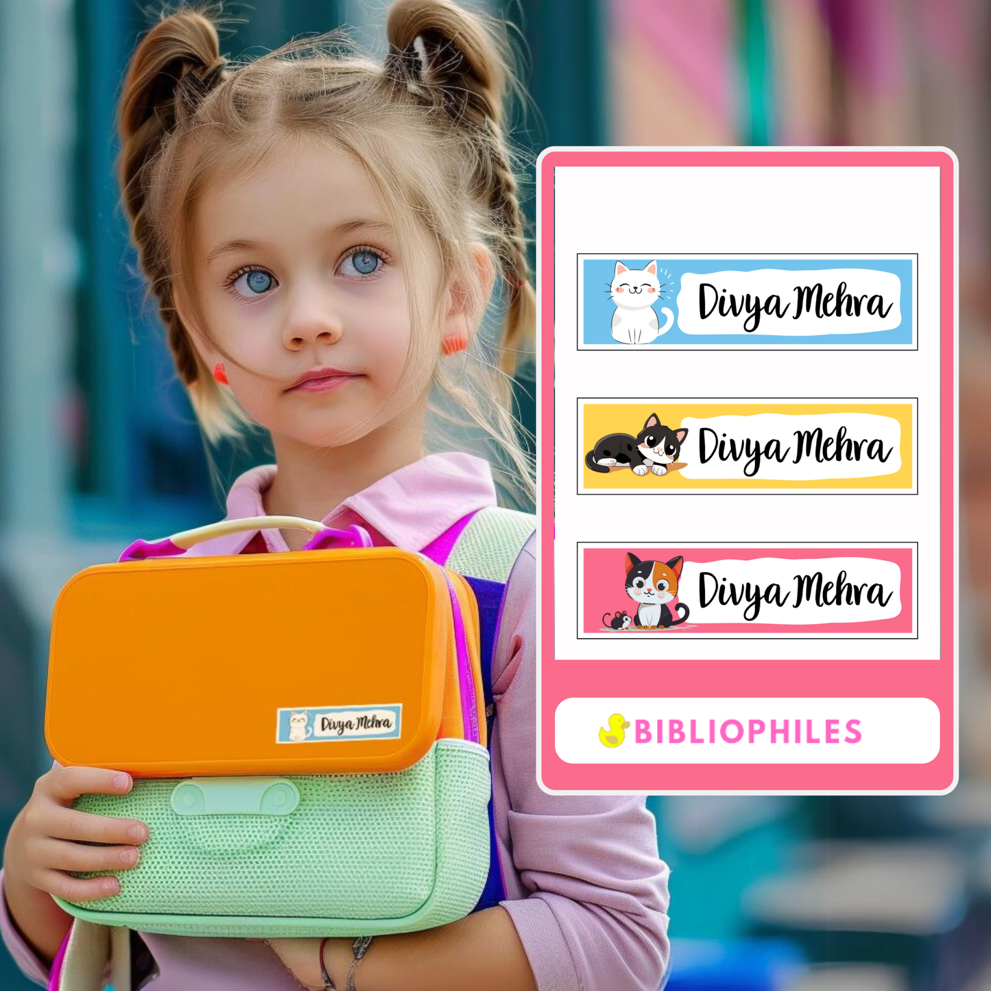 Waterproof Personalised Stickers - Bibliophiles