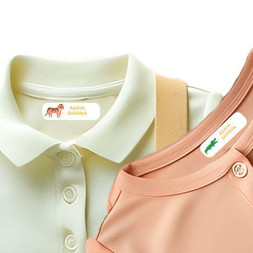 Wild Animals Personalized Clothes Stickers - Bibliophiles