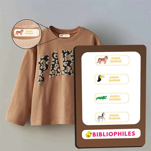 Wild Animals Personalized Clothes Stickers